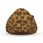 Fotoliu Units Puf Bean Bags tip para impermeabil cu maner cute brown bear