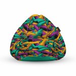 Fotoliu Units Puf Bean Bags tip para impermeabil cu maner graffiti sageti