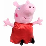 Jucarie din plus Peppa Pig cu rochie rosie din satin 17 cm