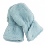 Manusi groase din lana merinos organica fleece Iobio Celestial Blue 1