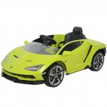 Masinuta electrica cu roti EVA si scaun piele Lamborghini Centenario Green