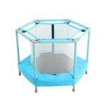 Mini trambulina pentru copii cu plasa interioara Nichiduta Jump Blue