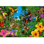Puzzle Bluebird Jungle Sunrise 1500 piese
