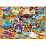 Puzzle Bluebird Postcard USA 1.000 piese