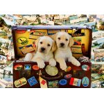 Puzzle Bluebird Two Travel Puppies 100 piese