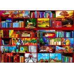Puzzle Bluebird Puzzle The Library The Travel Section 1.000 piese