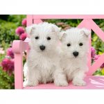 Puzzle Castorland White Terrier Puppies 120 piese
