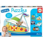 Puzzle Educa 5 Baby Puzzles 3/4/5 piese