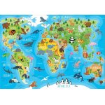 Puzzle Educa Animals World Map 150 piese