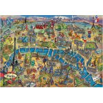 Puzzle Educa City Maps Paris 500 piese