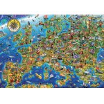 Puzzle Educa Crazy Europe map 500 piese