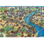 Puzzle Educa London Map 500 piese include lipici