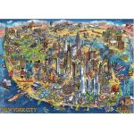 Puzzle Educa New York City Map 500 piese include lipici