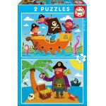 Puzzle Educa Pirates 2x20 piese