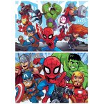 Puzzle din lemn Educa Marvel Super Heroe Adventures 2x25 piese
