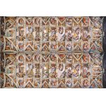 Puzzle panoramic Clementoni Michelangelo Buonarroti: Sistine Chapel 1000 piese