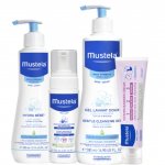 Sampon spuma nou-nascuti, 150ml + Crema hidratanta de corp Hydra Bebe, 300ml + Gel de curatare par si corp, 500ml + Crema pentru schimbatul scutecului