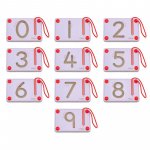 Set magnetic de scriere Cifre Viga