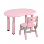 Set masuta si scaunel cu inaltime reglabila Nichiduta Study Pink