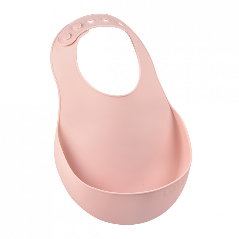 Baveta silicon Beaba Old Pink - 1 | YEO