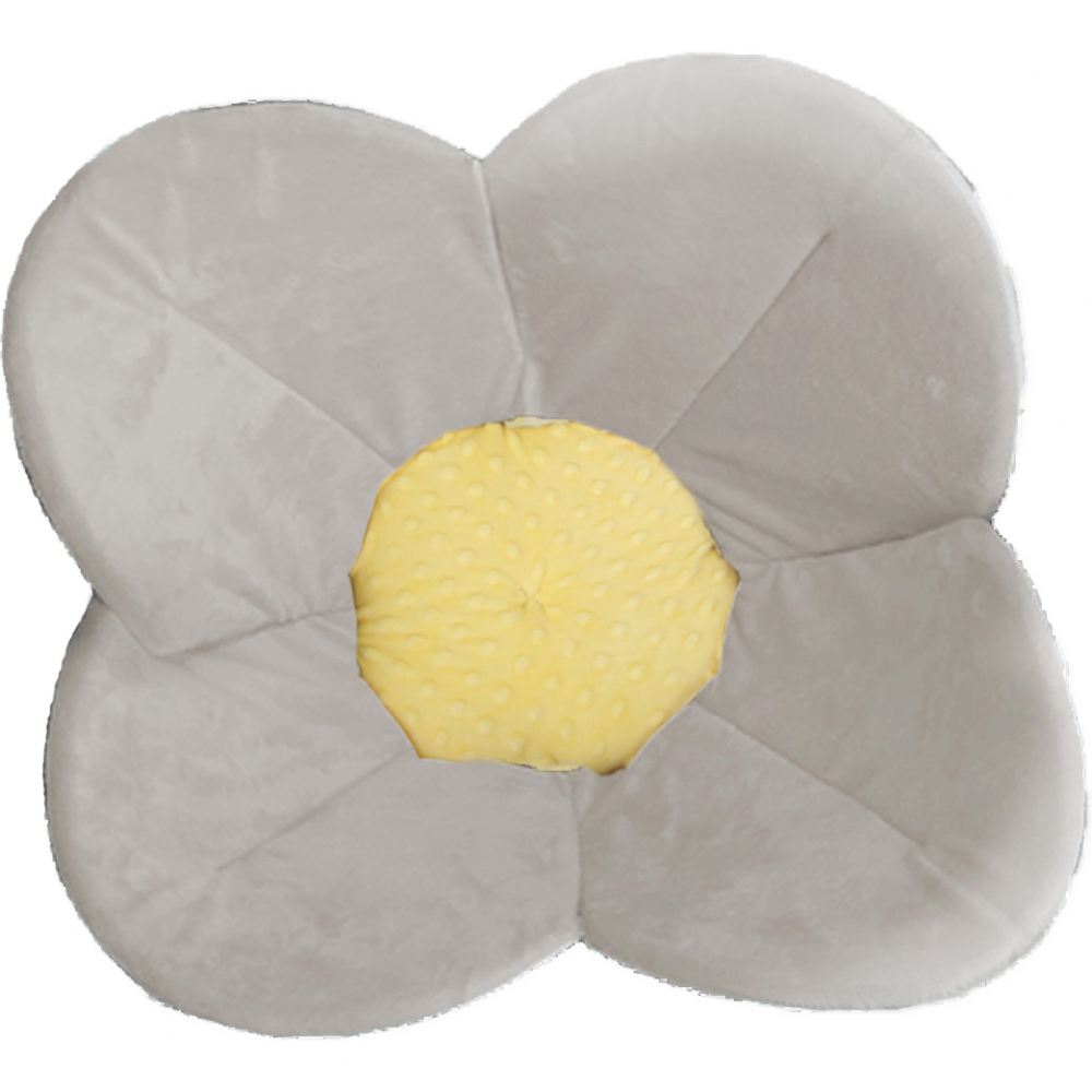 Cadita de plus si salteluta de joaca Poppy BloomingBath BB106P gri - 2 | YEO