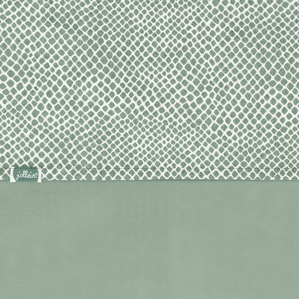 Cearsaf jollein snake 120x150cm snake ash green