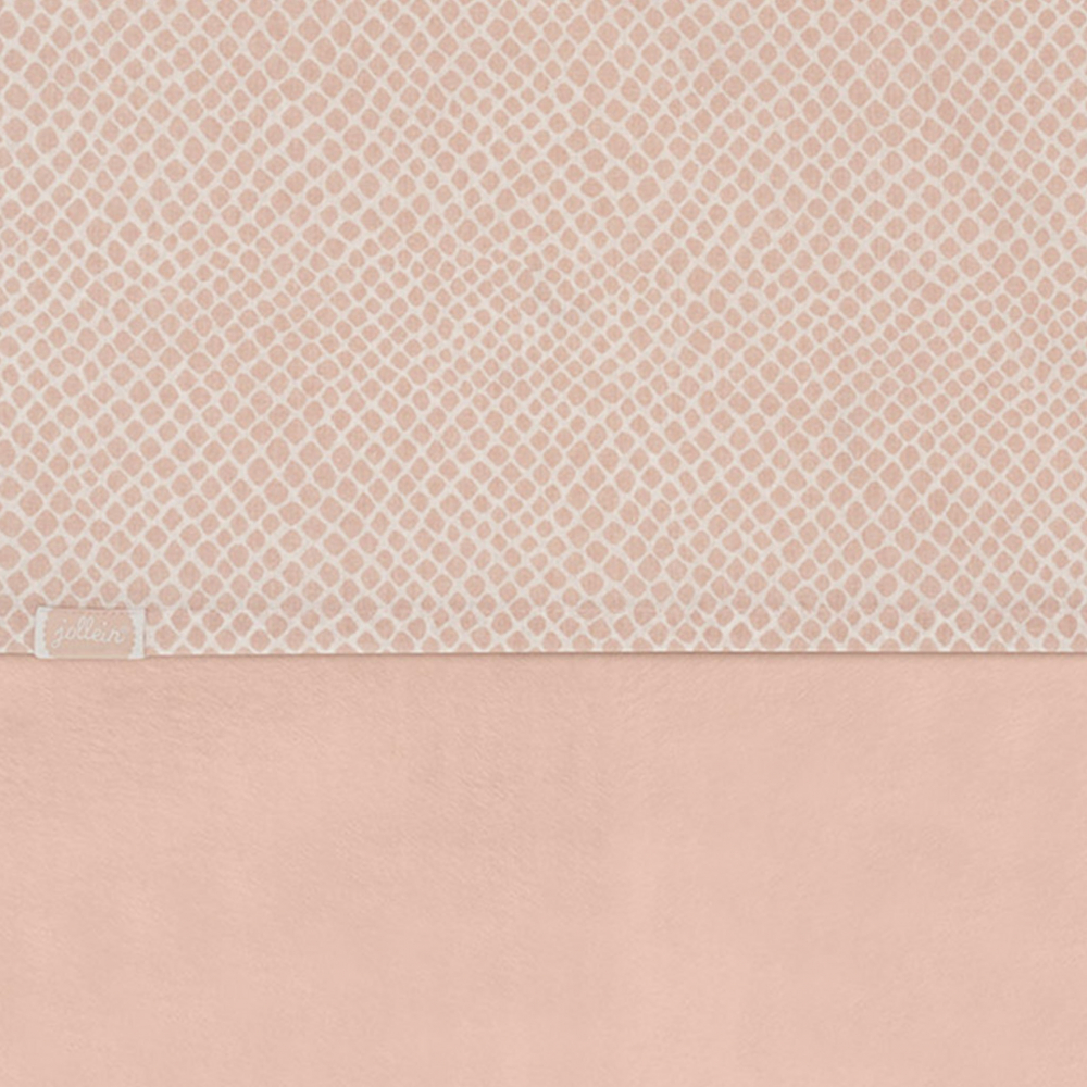 Cearsaf Jollein Snake 120x150cm Snake Pale Pink