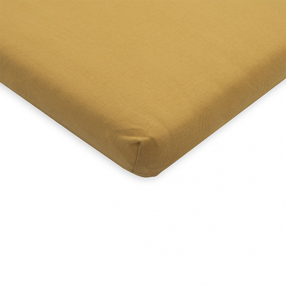 Cearsaf cu elastic jollein jrs 60x120 cm galben