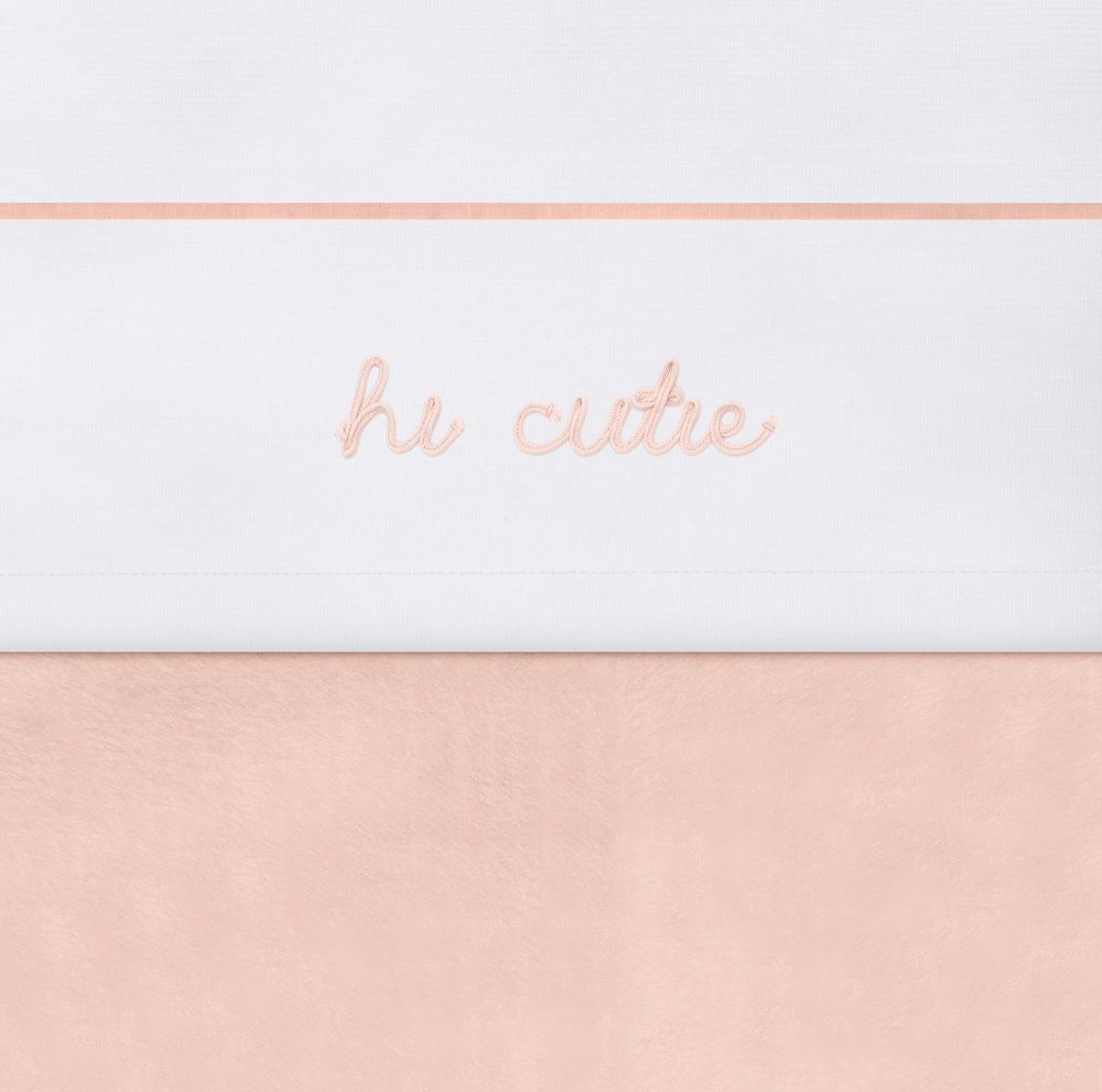Cearsaf patut jollein pale-pink 120x150 cm