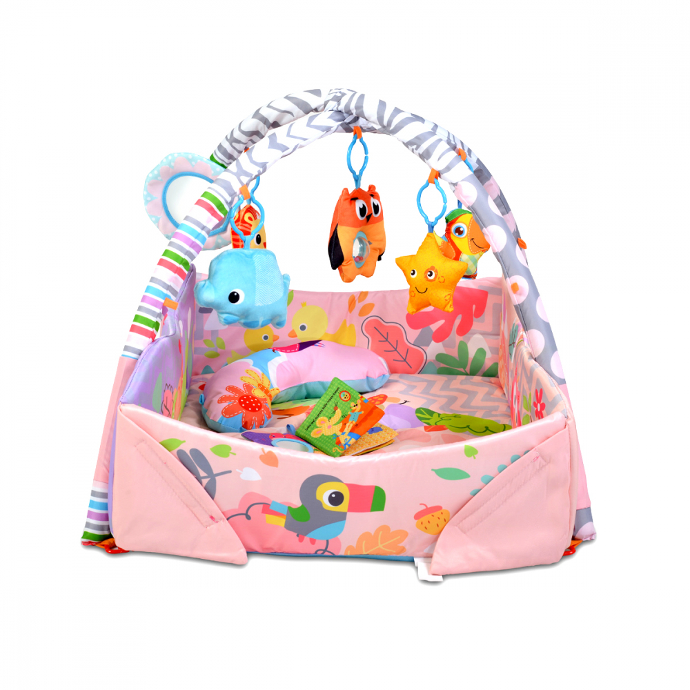 Centru de activitati play mat oasis pink