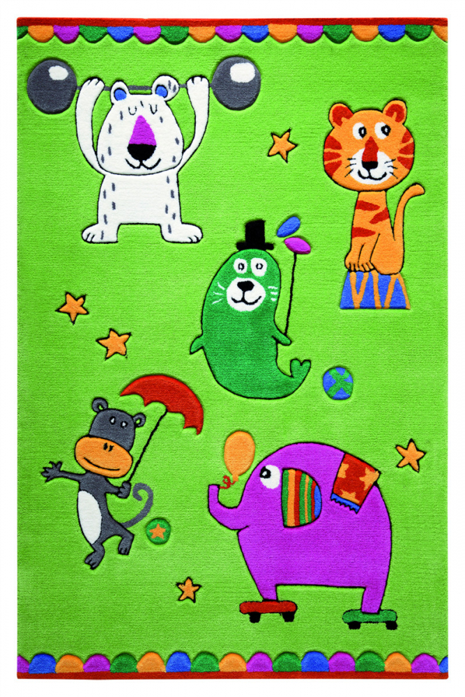 Covor copii  tineret Little Artists acril verde 110x170
