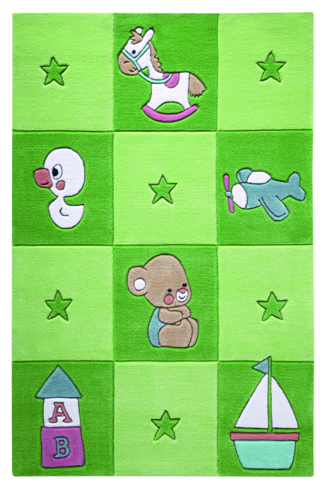 Covor copii  tineret Newborn acril verde 110x170