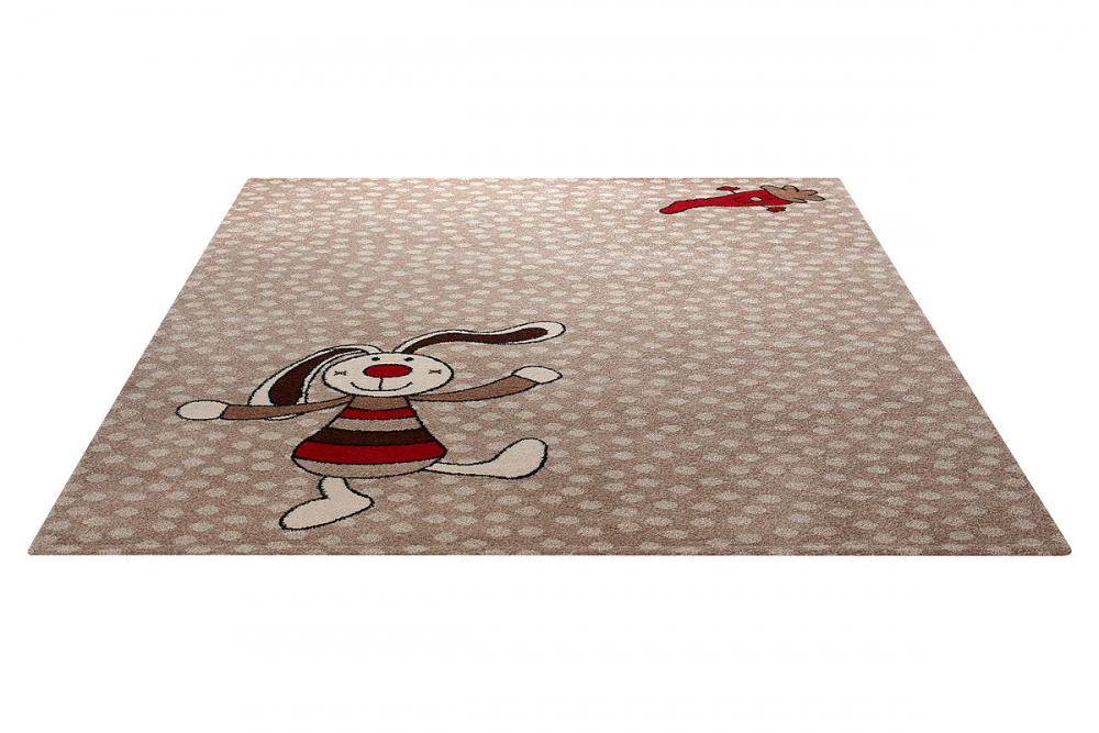 Covor copii tineret Rainbow Rabbit gri 80×150 nichiduta.ro imagine 2022