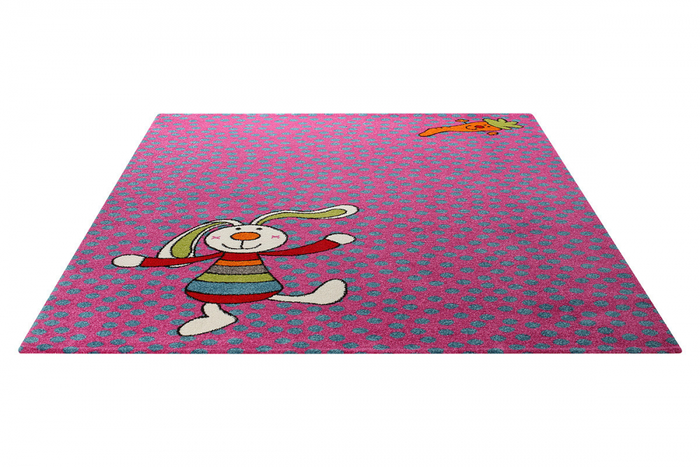 Covor copii tineret rainbow rabbit mov 80x150