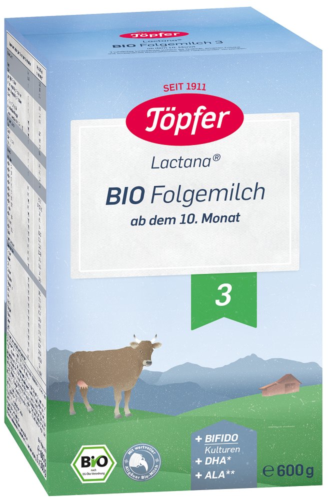 Formula de lapte praf Bio 3 Topfer 600 g de la 10 luni