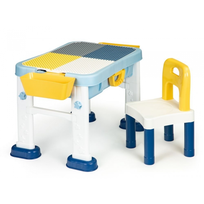 Masuta de joaca 6 in 1 pentru copii cu scaun si tabla Ecotoys HC493113 - 6