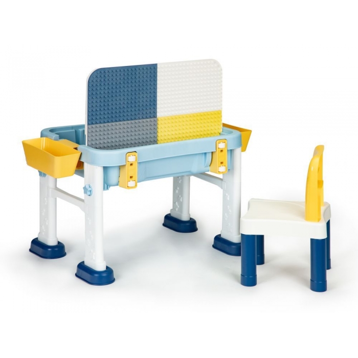 Masuta de joaca 6 in 1 pentru copii cu scaun si tabla Ecotoys HC493113 - 4