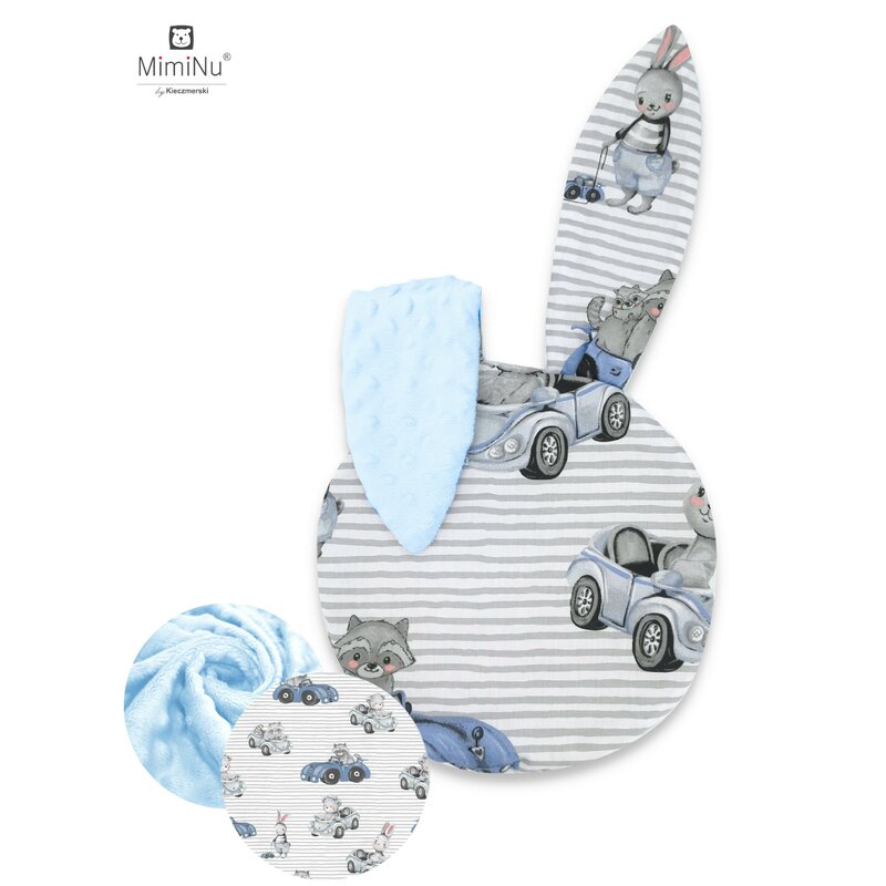 Perna bebelusi cu urechi minky old road blue miminu