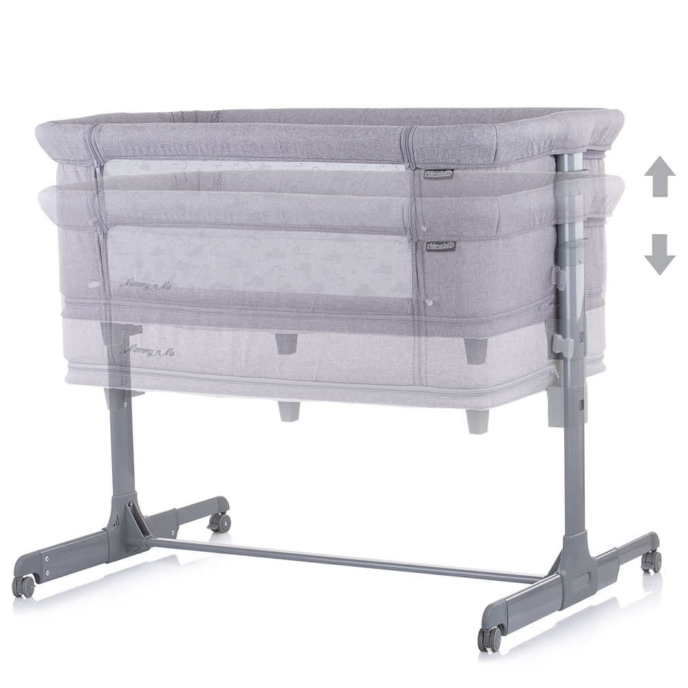 Patut Co-Sleeper si tarc Chipolino Mommyn Me gray clouds - 3 | YEO