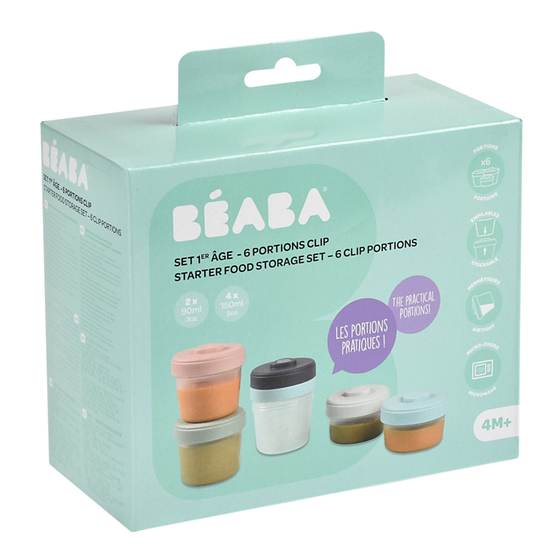 Set 6 recipiente hrana Beaba 2x90ml, 4x150 ml - 3 | YEO