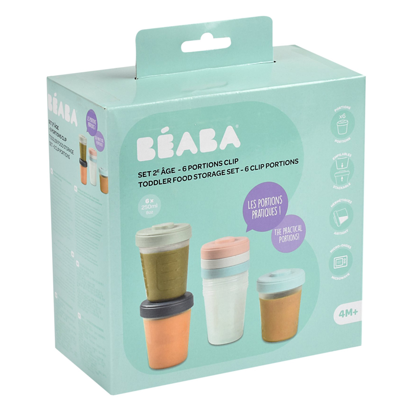 Set 6 recipiente hrana Beaba 6x250 ml - 1 | YEO