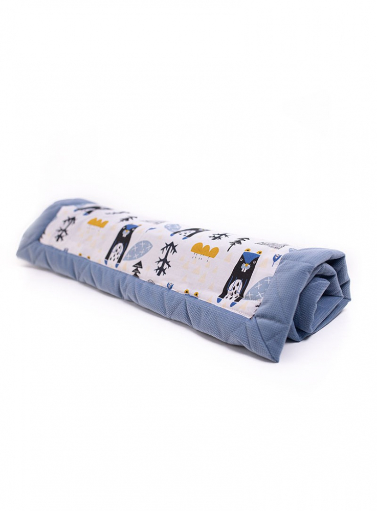 Set Baby Nest 2 in1 + paturica Soft Touch 50x70 cm jeans