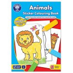 Carte de colorat cu activitati in limba engleza si abtibilduri Animale