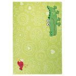 Covor copii & tineret Hayppy Zoo Crocodile acril verd, 120x180