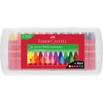 Creioane cerate Jumbo cutie plastic Faber-Castell 24 culori