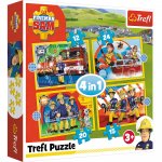 Puzzle Treffl 4 in 1 Ajutoarele Pompierului Sam