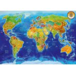 Puzzle Bluebird Adrian Chesterman World Geo-Political Map 1.000 piese