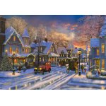 Puzzle Bluebird Small Town Christmas 1500 piese