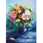 Puzzle Gold puzzle Flowers in Blue Vase 500 piese