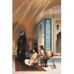 Puzzle Gold Puzzle Jean-Leon Gerome: The Pool Of Harem 1000 piese